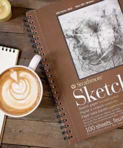 Alternative view of Strathmore 455-3, 400 Series Sketch Pad, 9"x12" Wire Bound, 100 Sheets, White 9x12
