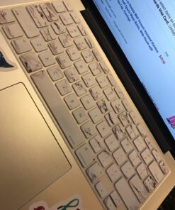 MOSISO Silicone Keyboard Cover Compatible with MacBook Air 13 inch A1466 A1369 2010-2017&Compatible with MacBook Pro 13/15 inch (with/Without Retina Display, 2015 or Older Version), White Marble 24 71nfDhnLNjL 1