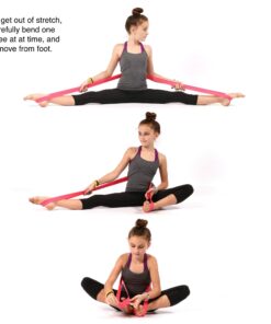 Ballet Stretch Band for Dance, Gymnastics, Cheerleading, Pilates. Improves Elastic Flexibility and Enhances Daily Stretching - Designed by PS Athletic Pink 14 71nfdQhYKyL