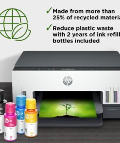 HP Smart -Tank 6001 Wireless Cartridge-Free all in one printer, this ink -tank printer comes with up to 2 years of ink included, with mobile print, scan, copy (2H0B9A) 54 71nfs7Uu8zL