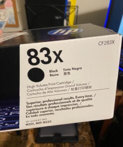 HP 83X Black High-yield Toner Cartridge | Works with HP LaserJet Pro M201, HP LaserJet Pro MFP M225 Series | CF283X 23 71nfv2XuuuL