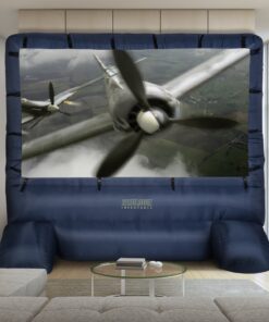 Gemmy 39127-32 - Airblown - Movie Screen - 120"x70" Widescreen Deluxe w/Storage Bag - Blue Outdoor Inflatable Deluxe Movie Screen 30 71ngDUXUD8L