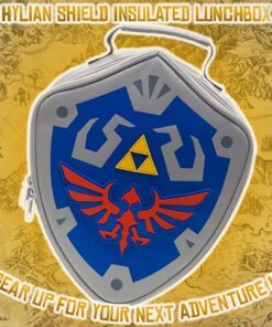Alternative view of Bioworld The Legend of Zelda Hylian Shield Gray Insulated Lunchbox Cooler Bag