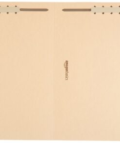 Amazon Basics Manila File Folders with Fasteners, Letter Size, 100-Pack, Light Brown 10 71ngRqpvC5L