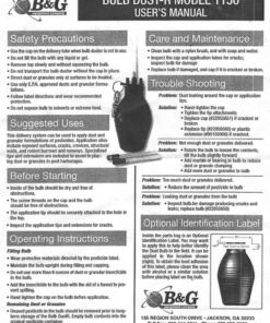 B&G Bulb Dust-R Model M1150 Hand Duster To Apply Delta, Pyganic Drione, Diatamaceous Earth, and Granule Bait Each 4 71ngYGnhqlL