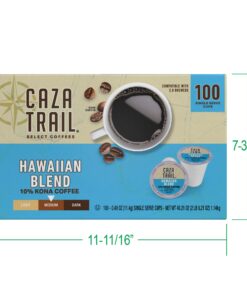 Caza Trail Coffee, Kona Blend, 100 Single Serve Cups 100 Count (Pack of 1) 14 71nh6oO3SuL