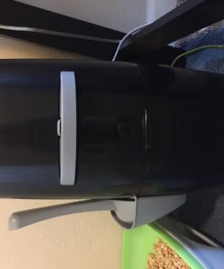 Litter Genie Plus Pail (Black) | Cat Litter Waste Disposal System for Odor Control | Includes 1 Square Refill Bag 63 71nhIvu 8yL