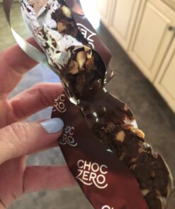 ChocZero's Keto Bark, Dark Chocolate Almonds with Sea Salt. Sugar Free, Low Carb. No Sugar Alcohols, No Artificial Sweeteners, All Natural, Non-GMO (2 bags, 15 servings/each) Almond 35 71nhX2CIlRL