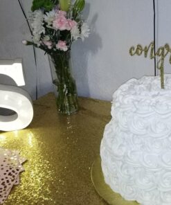 Andaz Press Party Acrylic Cake Toppers, Gold Glitter, Congrats, 1-Pack, 25th 50th Anniversary Decorations Congrats Gold 9 71nhvOeSu L