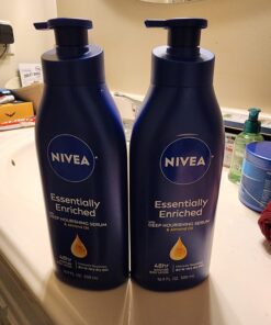NIVEA Essentially Enriched Body Lotion for Dry Skin, Pack of 2, 16.9 Fl Oz Pump Bottles 16.9 Fl Oz (Pack of 2) 42 71niCZoCVGL
