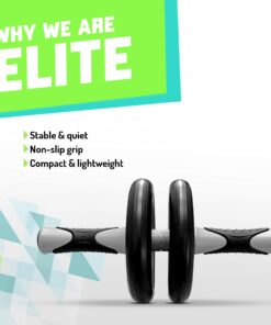 Elite Sportz Ab Roller Wheel - Gym & At Home Ab Workout Equipment with 2 Wheels to Exercise Core Abdominal Muscles - Strength Training Accessories for Abs 24 71nicjrUQAS