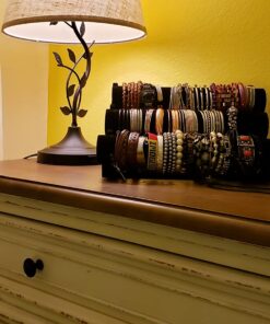 Plixio Velvet Bracelet Holder with Three Tier Rack- Bracelet Stand for Jewelry Organization and Display 32 71nidpxI5EL