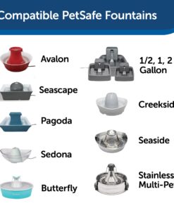 Alternative view of PetSafe Drinkwell Replacement Foam Filters Compatible with PetSafe Ceramic and Stainless Steel Pet Fountains, for Water Dispensers For Dog, 2 Count Pack - PAC00-13711, white 0.05 lb - 2 Count Pack