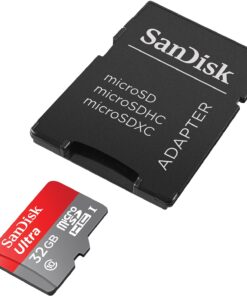 SanDisk Ultra 32GB microSDHC UHS-I Card with Adapter, Silver, Standard Packaging (SDSQUNC-032G-GN6MA) 21 71nirac6eAL