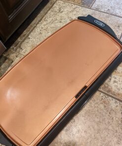 BELLA Electric Ceramic Titanium Griddle, Make 10 Eggs At Once, Healthy-Eco Non-stick Coating, Hassle-Free Clean Up, Large Submersible Cooking Surface, 10.5" x 20", Copper/Black 10.5" x 20" 43 71nixyWbz8L
