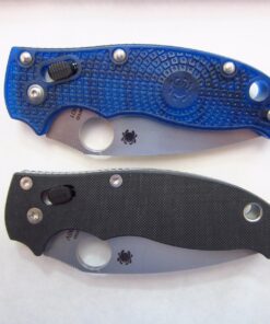 Spyderco Manix 2 Lightweight Signature Knife with 3.37" CTS BD1 Steel Blade and Translucent Blue FRCP Handle - PlainEdge - C101PBL2 36 71njYFH0A5L
