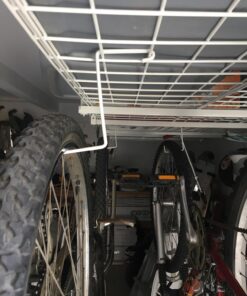 HyLoft 00212 Add-On Storage Hook Accessory for HyLoft Model-540 Ceiling Rack, 4 Count , White 42 71njZe4PJlL