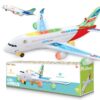 Kidsthrill Kids Airplane Toy, Bump & Go Technology, Toy Airplane With Flashing Colorful Lights Music & Airplane Sounds, Toddler Toys For Boys & Girls Gifts age 3 4 5 6 7 8 9 10 11 12 years old A380 6 71nkK3weDyL