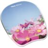 Fellowes Photo Gel Mouse Pad and Wrist Rest with Microban Protection, Pink Flowers (9179001) Blue/Pink 55 71nlNFcluL