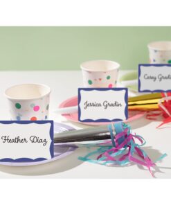 Avery Name Tags, White with Blue Border, 100 Removable Name Badges (05144) 1 19 71nlwyz4a5L