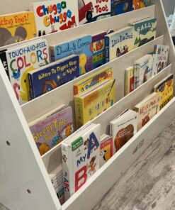 ECR4Kids Single-Sided Book Display, Classroom Bookshelf, White Wash 40 71nmQ3jdgJL