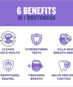 Listerine Total Care Zero Alcohol Anticavity Mouthwash, Bad Breath Treatment, Alcohol Free Mouthwash for Adults; Fresh Mint Flavor, 1 L (Pack of 2) 33.8 Fl Oz (Pack of 2) Fresh Mint (Zero Alcohol) 18 71nnDwjUrzL