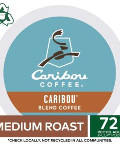 Caribou Coffee Caribou Blend, Single-Serve Keurig K-Cup Pods, Medium Roast Coffee, 12 Count (Pack of 6) 12 Count (Pack of 6) 17 71nnS68vU L