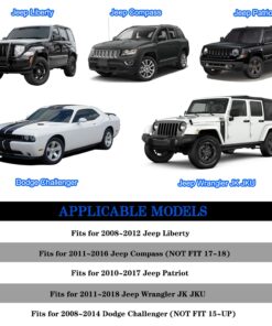 Audio Air Conditioning Button Cover Decoration Twist Switch Ring Trim Interior for Jeep Wrangler JK Patriot Compass Liberty for Dodge Challenger (Blue,3pcs) Blue 19 71nnXw0FDXL