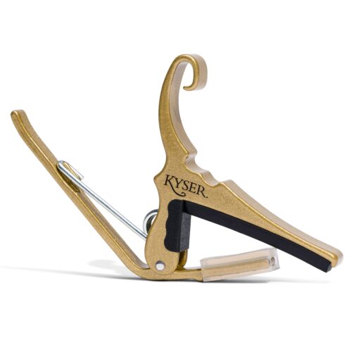 Kyser Quick-Change Guitar Capo for 6-string acoustic guitars, Gold, KG6GA