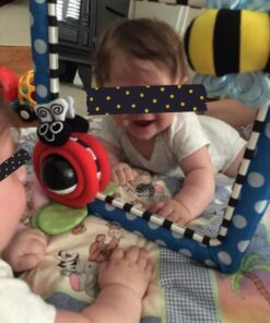 Sassy Tummy Time Floor Mirror | Developmental Baby Toy | Newborn Essential for Tummy Time | Great Shower Gift, Blue, 10 Inch (Pack of 1) 29 71np9WcCiDL