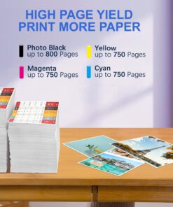 Tounker 564XL Ink Cartridges 10 Packs Compatible Replacement for HP 564XL 564 XL Ink Cartridge for Hp DeskJet 3520 3522 Officejet 4620 Photosmart 5520 6510 6515 6520 7520 7525 Printer (4B/2C/2M/2Y) 10 71npJHcjJEL