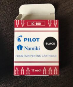PILOT Namiki IC100 Fountain Pen Ink Cartridges, Black, 12-Pack (69100) 12 Count (Pack of 1) 28 71npP5n8qdL