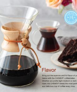Chemex Pour-Over Glass Coffeemaker - Classic Series - 6-Cup - Exclusive Packaging 22 71nq5Nro7HL