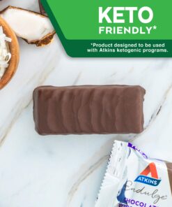 Atkins Endulge Chocolate Coconut Bar, Dessert Favorite, High in Fiber, 1g Sugar, 10 Count 10 Count (Pack of 1) 21 71nq9EFAwdL