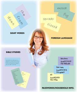 1,100 blank flashcards (2" x 3-1/2") in 5 colors, with storage box. Ideal for students, teachers, note-taking, and language learning. Made in USA. 27 71nqKHcT3IL