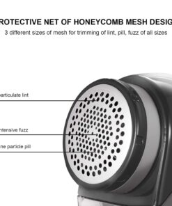 SUPER LINT Best Rated Electric Sweater Shaver Best Fuzz Pill Bobble Remover for Fabric Fleece Curtains Clothes, Black & Silver Batteries or A/C adapter 34 71nqPZOYPdL