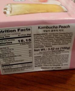 Garden Kombucha Tea, Powder 5g x 20 Sachets (100g/3.52oz) Probiotics, Prebiotics, Sugar Free, Black Tea, Healthy Drink with Bottle (FREE BOTTLE SHAKER) (Peach) Peach 35 71nqaTAqeeL