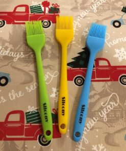 SILCONY 8.4" Silicone Basting Pastry Brush - Perfect for Oil Butter Spread, Marinades, Baste, BBQ, Grill, Cooking - BPA Free, Food Grade Material, Dishwasher Safe (3, 8.4 Inches) 3 27 71nr3QXJ2HL