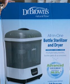 Dr. Brown's All-in-One Sterilizer and Dryer for Baby Bottles, Parts & Other Newborn Essentials Sterilizer & Dryer 1 Count (Pack of 1) 61 71nrKfWOEvL