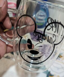 JoyJolt Double Wall Glass Coffee Mugs - 13.5oz Double Walled Glasses, Thermal Borosilicate Glass Insulated Coffee Mug. Clear Coffee Glass Cup, Cappuccino Mug, Iced Coffee Cup, Tea Mugs 42 71nrOKZBCZL