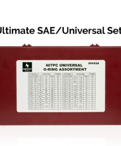 NEIKO 407 Rubber O-Ring Assortment Kit, Buna-N Gasket Sealing Rings and Replacement O-Rings, 32 SAE Sizes, 407-Piece Kit SAE O-Ring, 407 Piece 11 71nrW45znEL
