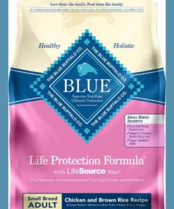 Blue Buffalo Small Breed Dog Food, Life Protection Formula, Natural Chicken & Brown Rice Flavor, Adult Dry Dog Food, 15 lb Bag 15 Pound (Pack of 1) 48 71nrZ2bNyhL
