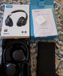 Soundcore Anker Life Q20 Hybrid Active Noise Cancelling Headphones, Wireless Over Ear Bluetooth Headphones, 40H Playtime, Hi-Res Audio, Deep Bass, Memory Foam Ear Cups, for Travel, Home Office Black 51 71nriSl4aAL