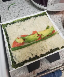 SushiQuik | Sushi Making Kit | BEST Sushi Kit for Beginners and Kids | FULL Kit Includes Rice Spreading Training Frame | Sushi Rolling Kit | Sushi Mat Original Kit 34 71nrnB34MDL 1