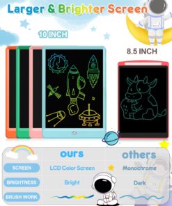 FLUESTON LCD Writing Tablet, Doodle Board Toys Gifts for 3-8 Year Old Girls Boys, 10 Inch Colorful Electronic Board Drawing Pad for Kids, Gifts for Toddler Educational Learning Travel Birthday, Blue Delightful Dolphin Blue 22 71nsP4FRJsL