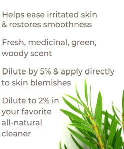 Plant Therapy Organic Tea Tree Oil (Melaleuca) 100% Pure, USDA Certified Organic, Undiluted, Natural Aromatherapy, Therapeutic Grade 10 mL (1/3 oz) 13 71nt1Edy2EL