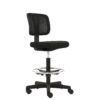 Amazon Basics Mid-back Mesh Office Drafting Chair Stool with Adjustable Footrest, Black No Arms 19 71ntC9fkSDL