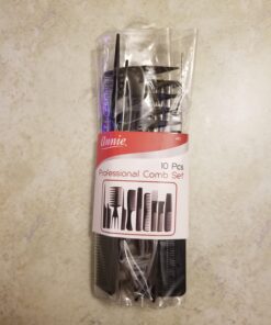 Annie Professional Comb Set 10Ct Black 19 71ntJ8n8hCL