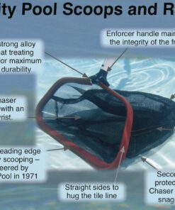 Alternative view of Purity Pool RBRB Red Baron 20-Inch Professional Leaf Rake, Rag Bag Model Red/Black