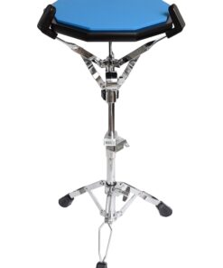 Tromme Drum Practice Pad and Carrying Case , 12 Inch Silicone with Wooden Base and Real Drum Feel ,Sticks and Stand Not Included (Blue) 13 71ntmSD8adL